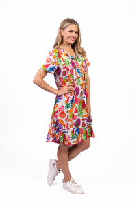 Colette V Neck Tassel Dress