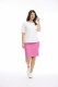 Knee-Length Stretch Denim Skirt