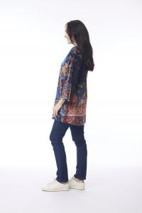 Digital Tunic Flared Cuff