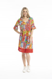 Hannah Tunic Boho Short Sleeve