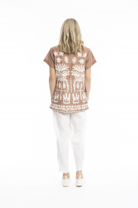 Kayla Cotton Blouse Short Sleeve