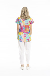 Kayla Cotton Blouse Short Sleeve