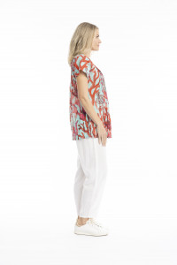 Kayla Cotton Blouse Short Sleeve