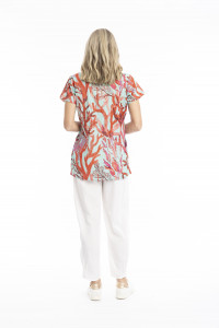Kayla Cotton Blouse Short Sleeve
