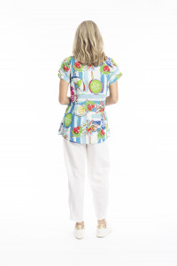 Kayla Cotton Blouse Short Sleeve