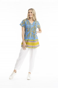 Kayla Cotton Blouse Short Sleeve