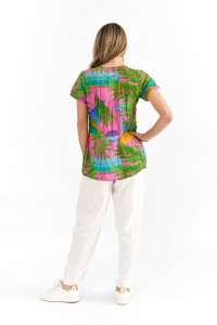 Kayla Cotton Blouse Short Sleeve