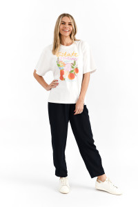 Ruby Crew Neck Printed Tshirt