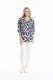 Tina V neck Pleated Top 3/4 Sleeve