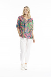 Tessa V-Neck Tassel Top