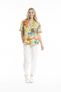 Margot Collared Short Sleeve Top