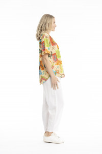Margot Collared Short Sleeve Top