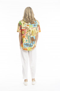 Margot Collared Short Sleeve Top