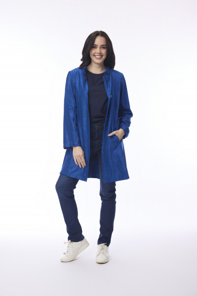 Solid Mid Length Coat