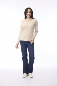 Square Neck Knit Jumper