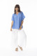 Linen Solid Top Chinese Collar wide slv