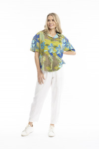Margot Collared Short Sleeve Top