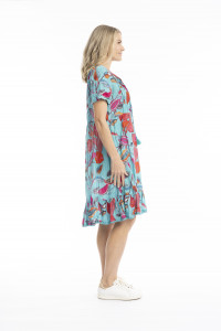 Colette V Neck Tassel Dress