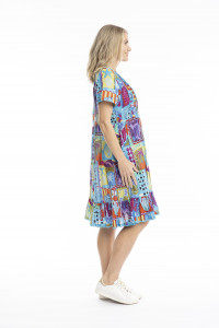 Colette V Neck Tassel Dress