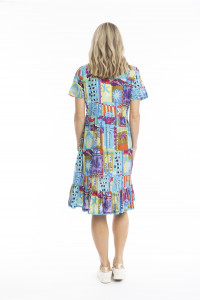 Colette V Neck Tassel Dress