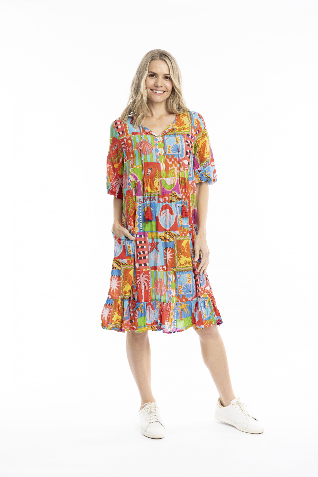 Charli Tassel Tie Dress