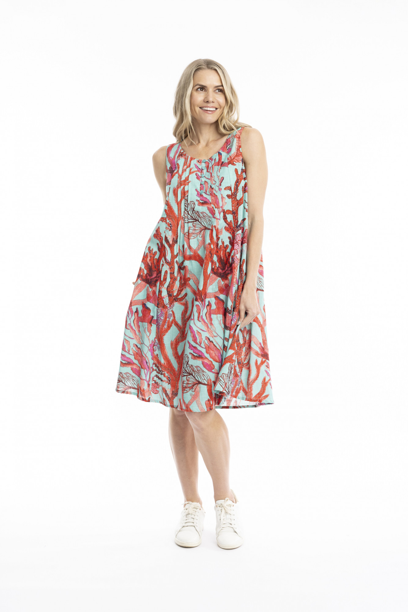 Estelle Crew Neck Sleeveless Dress