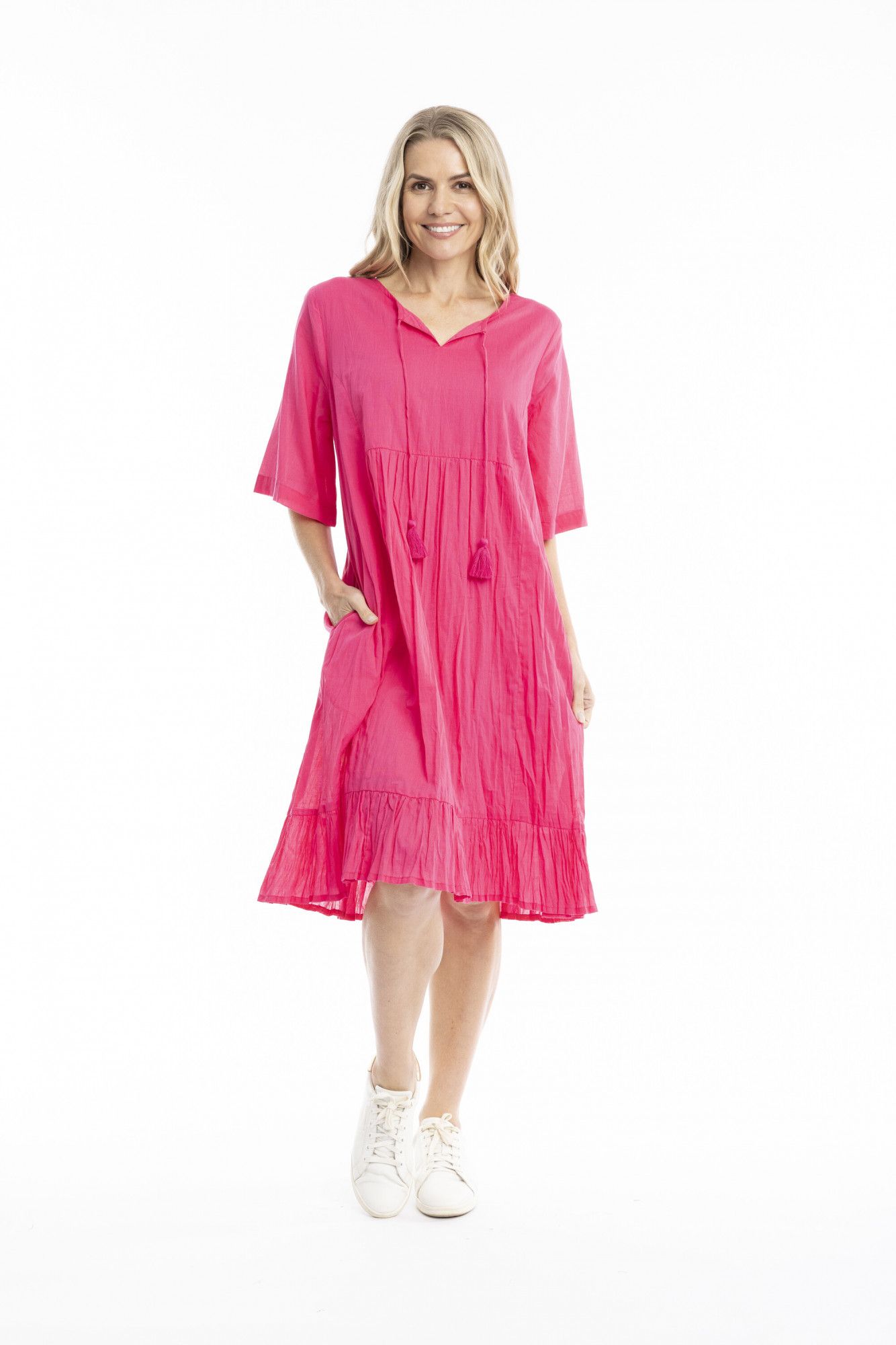 Amber Dress Solid With Lining