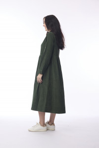 Cord Solid Dress Collar