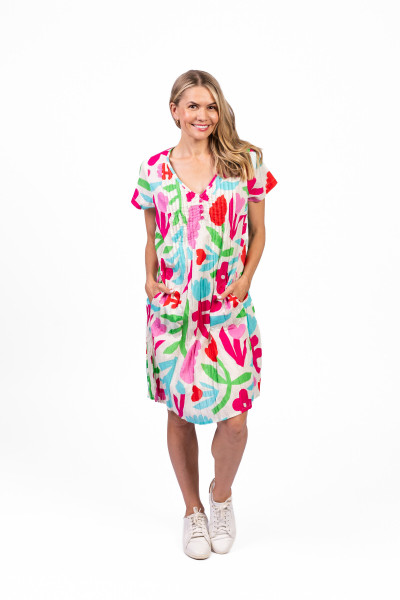 Nicola Dress Cap Sleeve