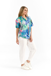 Margot Collared Short Sleeve Top