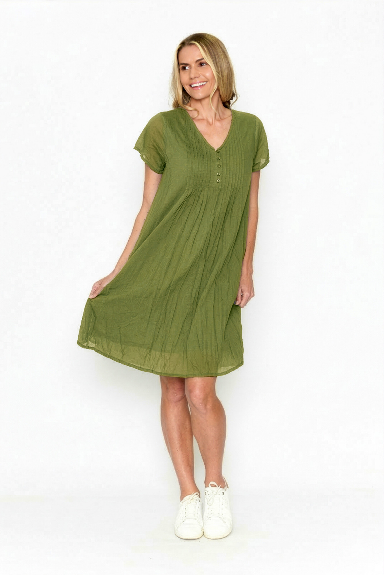 Taylor Dress Cap Sleeve Solid With Lining