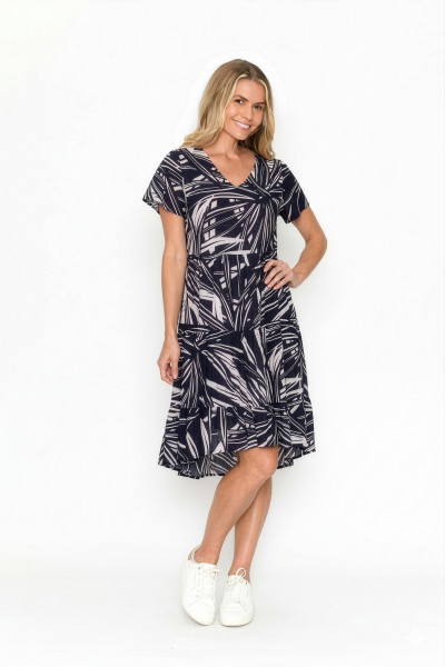 Kimberly Dress V Neck Short Sleeve