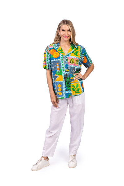 Margot Collared Short Sleeve Top