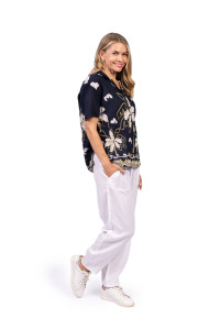 Margot Collared Short Sleeve Top