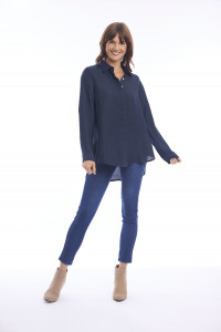 Linen Shirt High Low