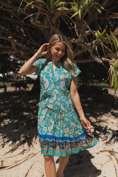 Leela V Neck Mini Dress