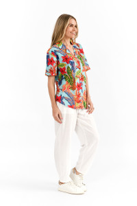 Margot Collared Short Sleeve Top