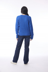 Wool Knit Jumper V-Neck