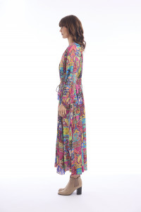 Antigua Dress Maxi Tie Waist
