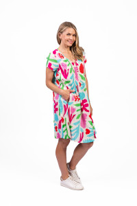 Nicola Dress Cap Sleeve