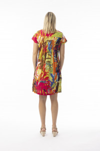 Printed Cotton Dress Easy Fit