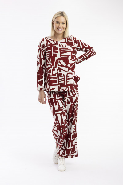 Cord Printed Trouser Flared