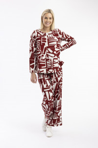 Cord Printed Trouser Flared