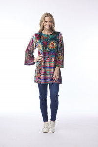 Digital Tunic Flared Cuff