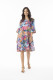 Ikebana Dress Contemporary Frill Sleeve