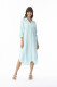 Linen Solid Dress Shirt Midi collar