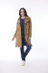 Solid Trench Coat Belted