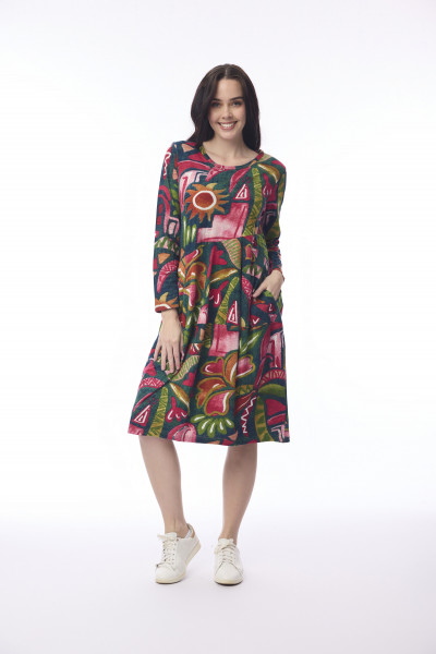 Printed Cotton Dress Bubble