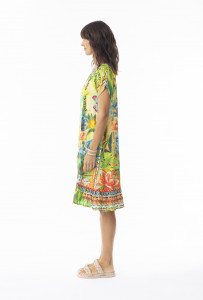 Georgia Dress Frill Hem Short Sleeve