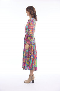 Antigua Dress Shirred Waist